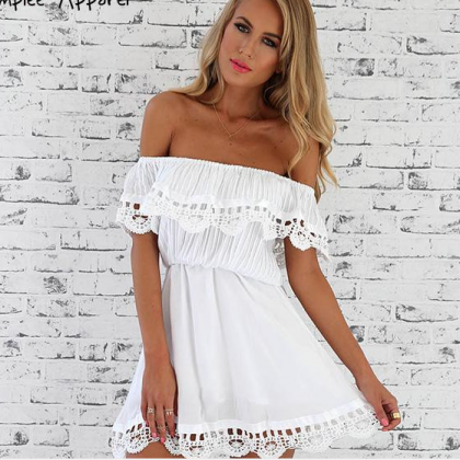 Lace Sexy Strapless Dress on Luulla